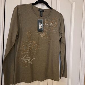 Ralph Lauren Olive Long Sleeve with Embroidery